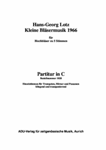 Hans-Georg Lotz - Kleine Bläsermusik